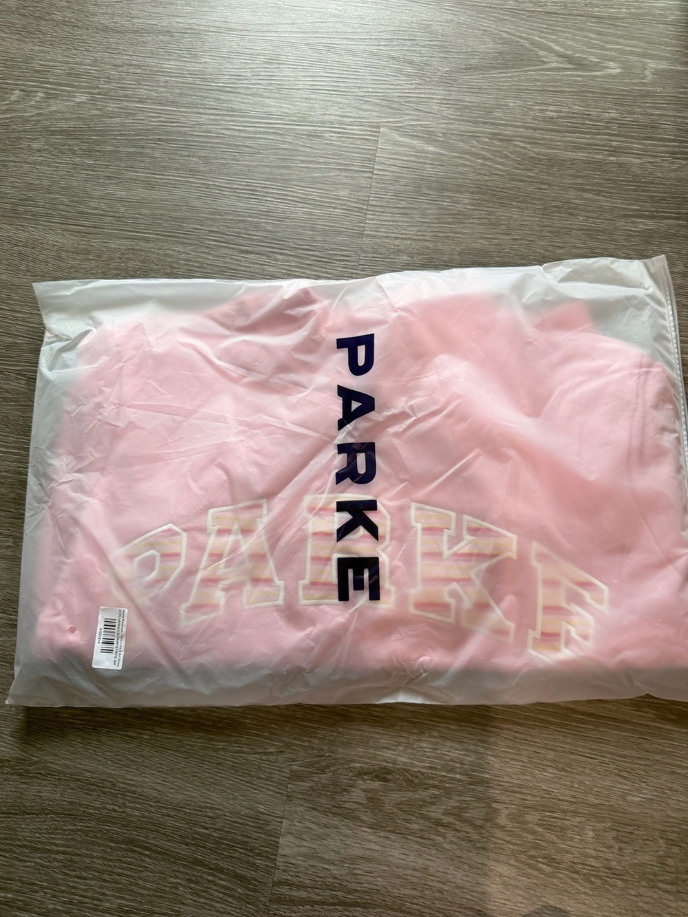 Parke Varsity Mockneck Sweetpea NWT - Picture 6 of 9